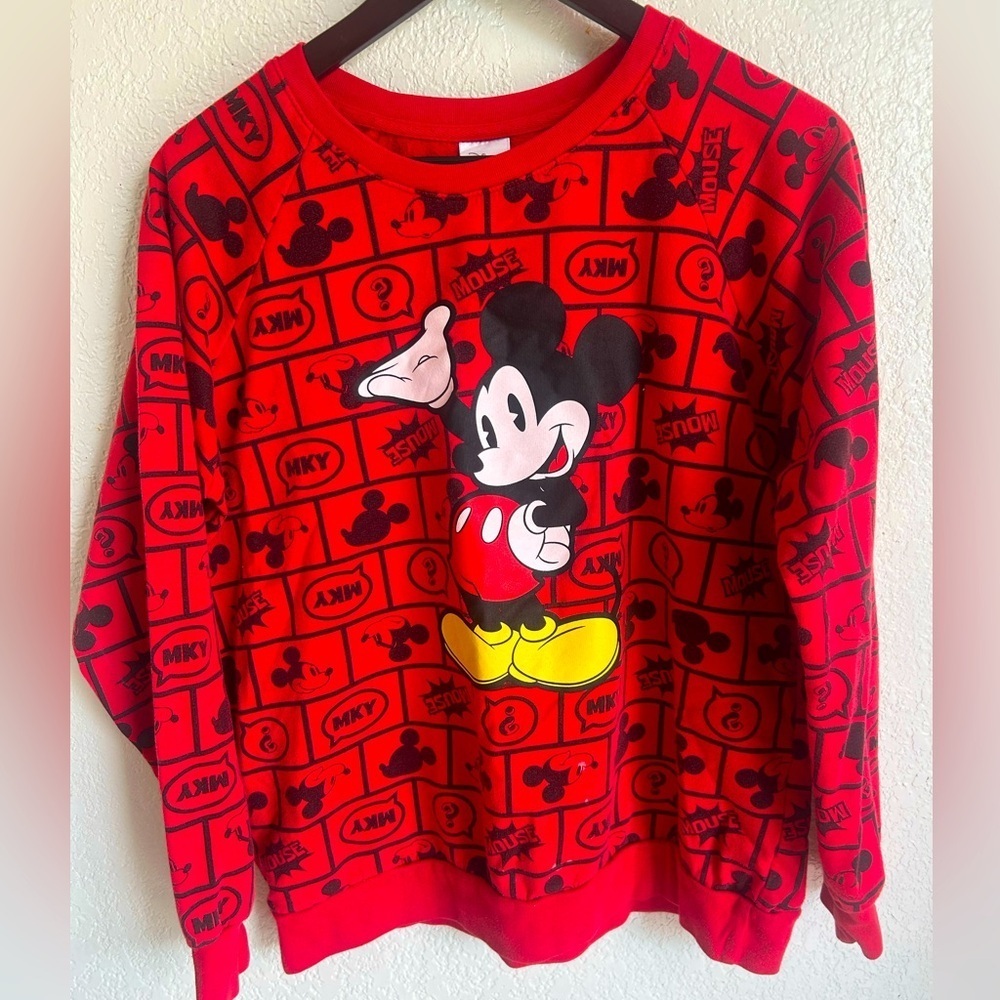 Disney Mickey Mouse Jr. Pullover Sweatshirt – Rare– Size Large